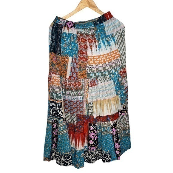 FARM Rio Dresses & Skirts - Nwot ▶️ Farm Rio ◀️ Patchwork Colorful Tropical Resortwear Maxi Skirt Size M